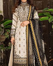 Off-white Lawn Suit- Pakistani Designer Lawn Dress
