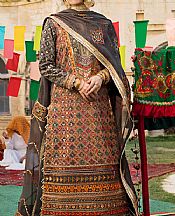 Dark Grey Lawn Suit- Pakistani Lawn Dress