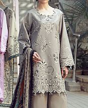Asim Jofa Grey Cambric Suit- Pakistani Lawn Dress