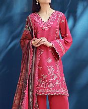 Asim Jofa Shocking Pink Cambric Suit- Pakistani Lawn Dress