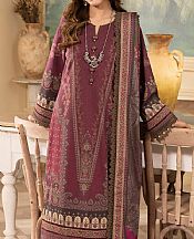 Asim Jofa Wine Cambric Suit- Pakistani Winter Dress