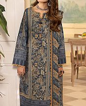 Asim Jofa Cadet Blue Cambric Suit- Pakistani Winter Clothing