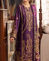 Asim Jofa Purple Cambric Suit- Pakistani Winter Dress