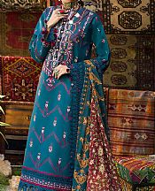 Teal Lawn Suit- Pakistani Designer Lawn Dress