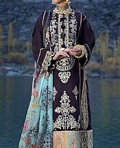 Asim Jofa Navy Blue Jacquard Suit- Pakistani Lawn Dress