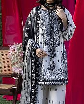 Asim Jofa White/Black Lawn Suit- Pakistani Lawn Dress