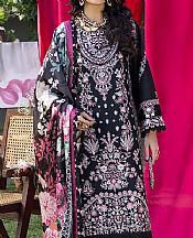 Asim Jofa Black Lawn Suit- Pakistani Designer Lawn Suits