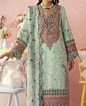 Asim Jofa Mint Green Lawn Suit- Pakistani Designer Lawn Suits