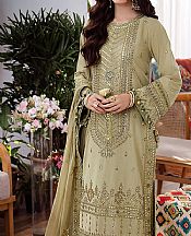 Asim Jofa Pistachio Green Lawn Suit- Pakistani Designer Lawn Suits