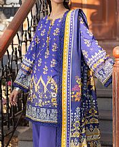 Asim Jofa Dusky Blue Viscose Suit- Pakistani Winter Dress