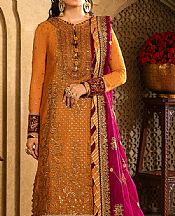 Asim Jofa Raw Sienna Chiffon Suit- Pakistani Chiffon Dress