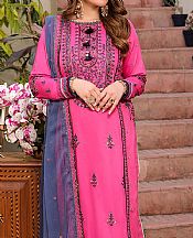 Asim Jofa Hot Pink Cambric Suit- Pakistani Designer Lawn Suits
