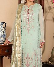 Asim Jofa Mint Green Chiffon Suit- Pakistani Chiffon Dress