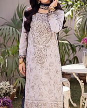 Asim Jofa Grey Goose Silk Suit- Pakistani Designer Chiffon Suit