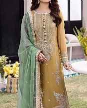 Asim Jofa Sand Brown Chiffon Suit- Pakistani Designer Chiffon Suit