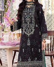 Asim Jofa Black Silk Suit- Pakistani Chiffon Dress