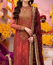 Asim Jofa Coral Chiffon Suit- Pakistani Chiffon Dress