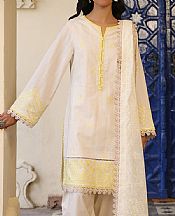 Asim Jofa Off White Jacquard Suit (2 pcs)- Pakistani Lawn Dress
