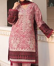 Asim Jofa Pink Lawn Suit- Pakistani Designer Lawn Suits