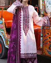 Asim Jofa Off White/Pink Lawn Suit- Pakistani Lawn Dress