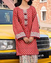 Asim Jofa Pastel Red Lawn Suit (2 pcs)- Pakistani Lawn Dress