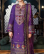 Asim Jofa Purple Lawn Suit- Pakistani Lawn Dress