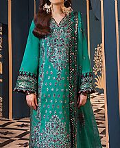 Asim Jofa Sea Green Lawn Suit- Pakistani Designer Lawn Suits