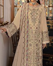 Asim Jofa Ivory Lawn Silk Suit- Pakistani Designer Lawn Suits