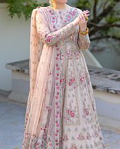Ayesha Usman Ivory/Lilac Net Suit- Pakistani Chiffon Dress