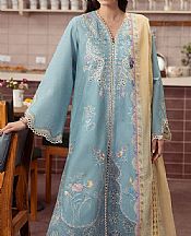 Ayzel Powder Blue Lawn Suit- Pakistani Designer Lawn Suits