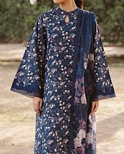 Navy Blue Lawn Suit