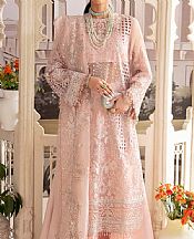 Ayzel Baby Pink Organza Suit- Pakistani Chiffon Dress