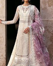 Ayzel Off White Organza Suit- Pakistani Designer Chiffon Suit