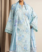 Ayzel Sky Blue Lawn Suit- Pakistani Lawn Dress