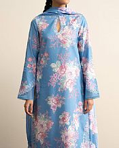 Ayzel Light Cornflower Blue Lawn Suit- Pakistani Lawn Dress