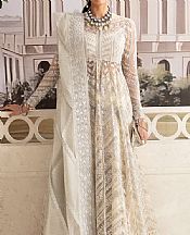 Ayzel Off-white Net Suit- Pakistani Chiffon Dress