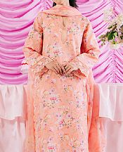 Ayzel Peach Lawn Suit- Pakistani Lawn Dress