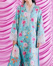 Ayzel Fountain Blue Lawn Suit- Pakistani Lawn Dress