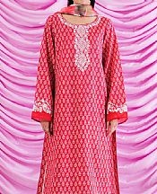 Ayzel Red Lawn Suit- Pakistani Designer Lawn Suits