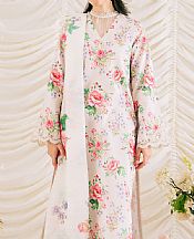 Ayzel Ivory Lawn Suit- Pakistani Designer Lawn Suits
