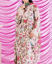 Ayzel Cream Lawn Suit- Pakistani Designer Lawn Suits