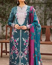 Ayzel Teal Lawn Suit- Pakistani Lawn Dress