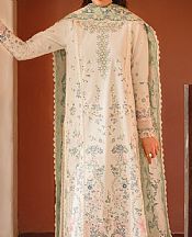 Ayzel Ivory Lawn Suit- Pakistani Designer Lawn Suits