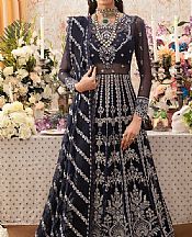 Ayzel Navy Blue Chiffon Suit- Pakistani Designer Chiffon Suit