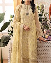 Ayzel Sand Gold Chiffon Suit- Pakistani Chiffon Dress