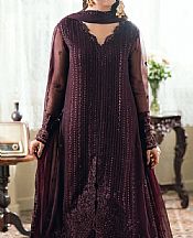 Azure Wine Berry Chiffon Suit- Pakistani Chiffon Dress