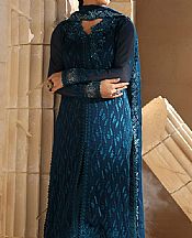 Teal Blue Chiffon Suit
