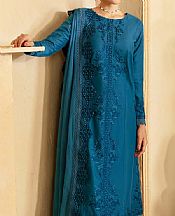 Teal Blue Cotton Suit