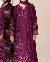 Azure Dark Raspberry Lawn Suit- Pakistani Designer Lawn Suits