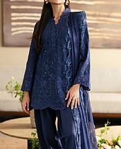 Azure Dark Blue Lawn Suit- Pakistani Lawn Dress